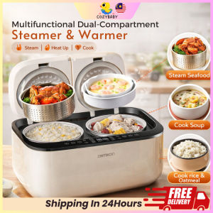 X1AOM1 5L Dual Pot Rice Cooker Multi Cooker Electric Pot Electric Cooker Periuk Nasi Elektrik With Steamer 双胆电饭锅