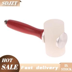SDJZT 1Pcs Leather Carving Craft Hammer Tool Kit Cowhide Punch Cutting Sewing DIY Tools Hammer Leather Punch Tools