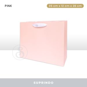 Premium Paper Bag BESAR/Kantong kado TEBAL uk. P35 x L12 x T28 cm