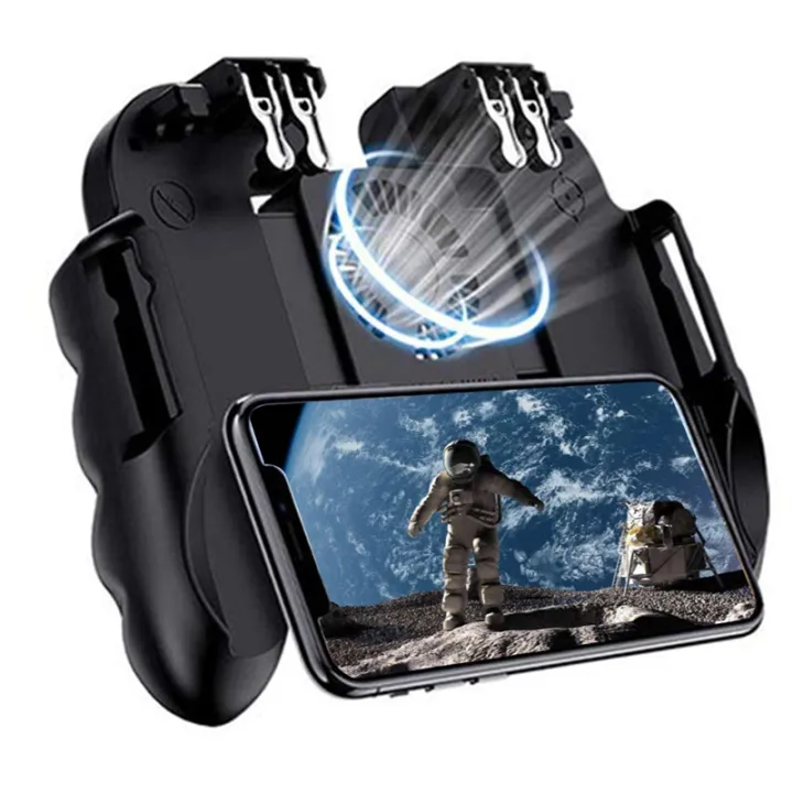 Mobile Gaming Controller with Cooling Fan for Trigger Joystick Gamepad ...