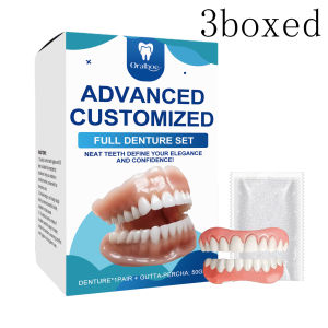 new Oralhoe Dental Cosmetic Set: Natural Gap Correction Smile Enhancement Comfortable Material Denture Care Kit Free Shipping