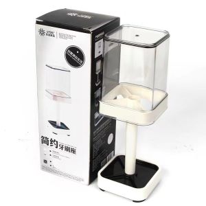 🇸🇬【SG stock】Toothbrush Holder Bathroom Dustproof Toothbrush Holder with Cover Box Toothpaste Bracket For Family Organizers Supplies Toothbrush Cup Mouthwash Cup Toothbrush & Accessories Holder