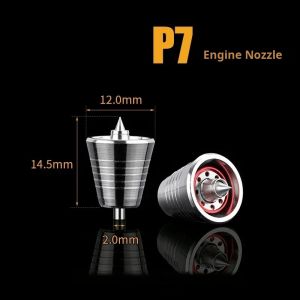 MSWZ MS120 P1-P11 Engine Style Etched Sheet Metal Nozzle for GK Military Model Making Tools Hobby DIY Craft Project
