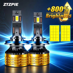 ZTZPIE Đèn Led 6500K H7 H4 Bóng Đèn Cao CSP 9084 Cho Xe Hơi H11 9005 HB3 9006 HB4 H1 Đèn Pha Led Canbus 7000W 23000000LM2026