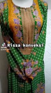 Muslimat Motiv Terbaru Warna hijau Muda Seragam pengajian NU Gamis Muslimat NU Hijau Cerah Gamis muslimah terbaru2022