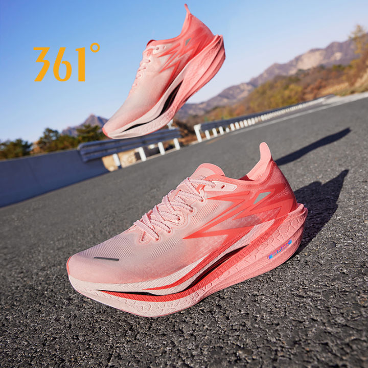 [20KM+] 361 Degrees Flame 4 Women Professional Marathon Carbon Plate ...