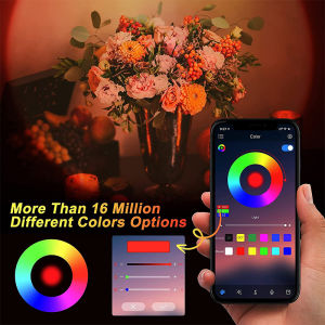โปรเจคเตอร์ รีโมท ปรับสีได้ 16 สี RGB รุ่นใหม่ ไฟโรเซ่ Sunset Lamp โคมไฟแต่งห้อง ไฟไลฟ์สด พร็อพถ่ายรูป LED โคมไฟสายรุ้ง ไฟพระอาทิตย์ ไฟพระอาทิตย์ตก