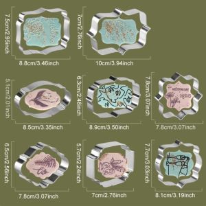 THREADJOY Cartoon Dinosaur Biscuit Mold Animal Shape Cute Biscuit Cutting Pastry Tool Stainless Stell Dinosaur Cookie Cutters Festivals