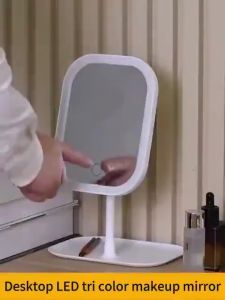 LED Makeup Mirror Dressing Table Mirror Beauty Makeup Mirror Fill Light Adjustable Cosmetics Mirror PAZU