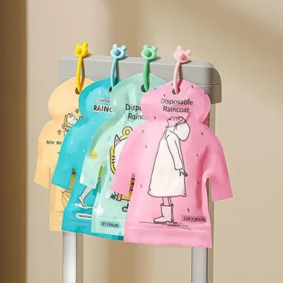 ÁO MƯA DÙNG 1 LẦN SET 5 BỎ TÚI MINI | ÁO MƯA GẤP GỌN SIÊU NHẸ CHỐNG NƯỚC DU LỊCH ĐI XE MÁY