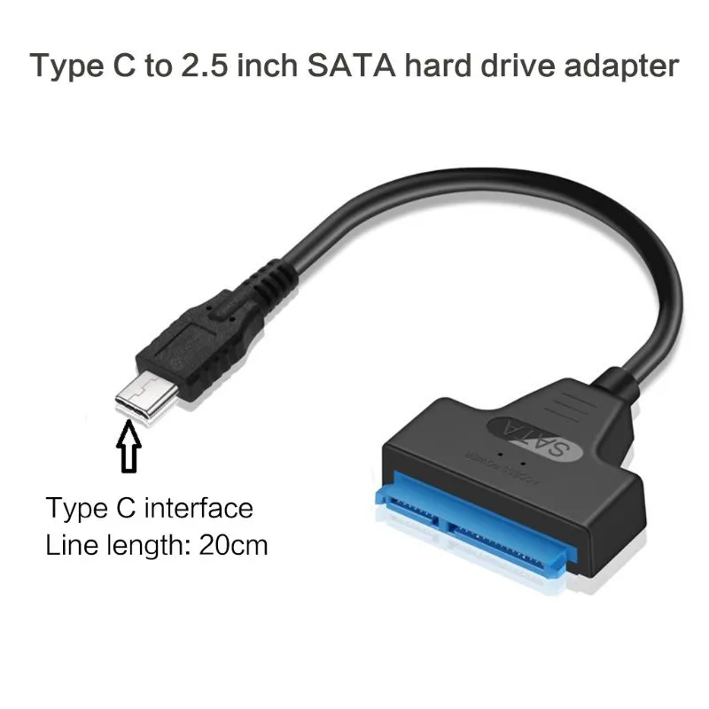 USB C to Inch SATA Hard Drive Adapter Converter Cable for  HDD/SSD - Main Image