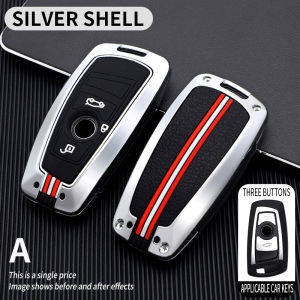 Remote Car Key Fob Case Cover Key Bag Metal Shell Holder Silicone Full Protection For Bmw F20 F21 F30 G20 f31 F34 F10 G30 F11 X3 F25 X4 I3 M3 M4 1 3 5 Series Accessories Car-Styling