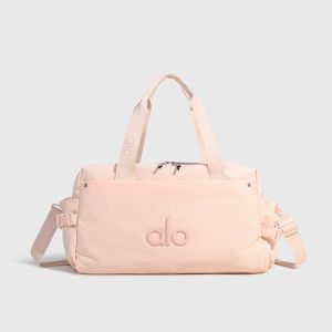 Alo Duffle Bag Women Waterproof Nylon Gym Sports Handbag Large Capacity Travel Weekender Bag Multi‑compartment Crossbody Shoulder Bag for Workout Commute Overnight Trip