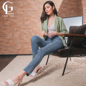 กางเกงยีนส์ผู้หญิงแบรนด์ LadyGut รุ่น Snatched สี Cool Blue