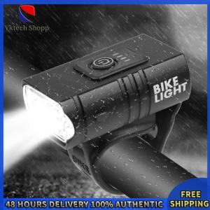 Vktech LED Bicycle Light 10W 800LM 6 Modes USB Rechargeable MTB Front Lamp