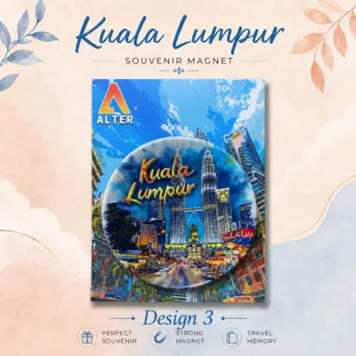 Kuala Lumpur Souvenir Refrigerator Magnet | Malaysia Landmark Travel Gift Home Kitchen Fridge Decoration