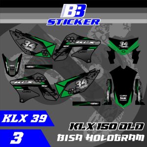 Striping KLX Lama Stiker KLX Lama KLX 150 SPAKBOR BELAKANG PENDEK Klx 39