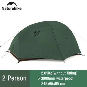 Naturehike Camping Tent Star River 2 Person Dome Tent Double Layer Ultralight Backpacking Tent Waterproof Outdoor Travel Tent