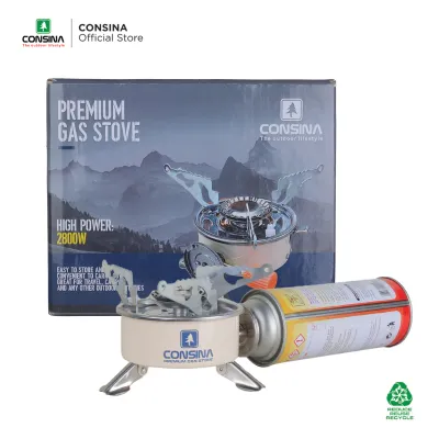 Consina Premium Gas Stove | Kompor Gas Portable Outdoor Gunung Camping