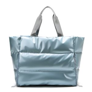 GOXBERK Solid Color Travel Tote Bag Large Capacity Nylon Yoga Mat Bag Fashion Foldable Gym Sports Bag Men
