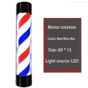 Barber Shop LED Rotating Light 60cm 90cm Energy Saving Eye-Catching Easy Wall Mounting Waterproof