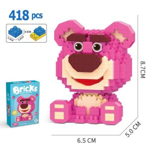 ZHBO Mainan Bricks DIY Lego Lotso karakter kartun 3D Puzzle Mini Nano Block Mainan Anak Perempuan