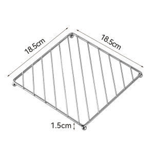 Stainless Steel Heat Resistant Pot Mat Multipurpose Anti Burn Non-slip Pot Holder Square Steaming Rack