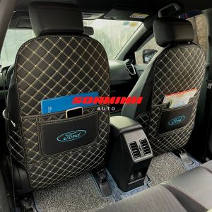Ốp lưng ghế ô tô 5-7 CHỖ chất liệu da chống trầy xước bảo vệ hiệu quả lưng ghế có ngăn nhỏ để đồ dùng cá nhân hàng cao cấp chính hãng SONMINH