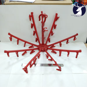NEWLAND UMBRELLA HANGER WITH CLIPS OCTOPUS HANGER WITH CLIPS COLLAPSIBLE UMBRELLA HANGER HEAVY DUTY DURABLE CLOTHES HANGER BRA UNDERWEAR HANGER