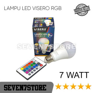 Visero Lampu Bohlam LED 7 Watt RGB 16 Warna Include Remot Super Murah