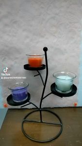Teachers day Offer - Metal Candle Holder with 3 pcs Fragrance Candle🕯️