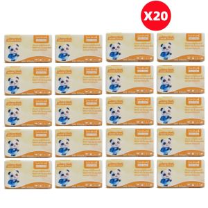 BANPHAI Pure Wood pull away tissue (20 packs) 4 layers of thick 400 per pack not easily broken facial tissue paper water-absorbing napkin paper