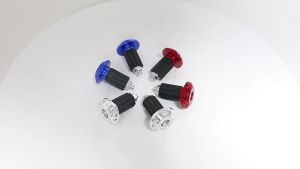 2pcs Handlebar End Cap Plug Motorcycle Handle Bar Caps Slider Motor Bike for Honda Yamaha Dirt Bike Accessories black red sliver