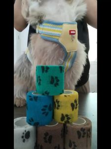 ผ้าพันแผล เทปพันแผล เทปพันแผลสำหรับสัตว์เลี้ยง ผ้าพันแผลสัตว์เลี้ยง ยาว 4.5เมตร กันฝุ่น กันเลีย