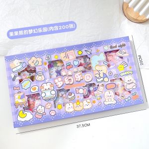 【Ready Stocks】Cute Stickers 200pcs Gift Set Cute Girl Cartoon Waterproof Decoration Gift Box 可爱贴纸大礼盒