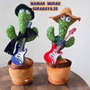 Mainan Edukasi Anak Kaktus Dancing Pakai Topi M02 Bisa Bergoyang Menari Berbicara Dan Ada Lampu LED Bisa Menyala | Mainan Anak Boneka Kaktus Model Terbaru Bisa Rekam Suara Ada Banyak Model Murah | Mainan Boneka Pintar Caktus Joget Pakai Baterai Cass Unik