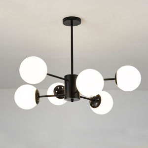 YHLAMP【With Original Tricolor Bulbs】Nordic Magic Bean Molecular Lamp Dining Light Lighting Copper Chandelier For Living Room Bedroom And Restaurant Modern Design Chandelier