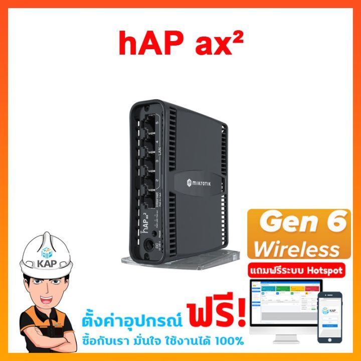MikroTik HAP Ax2 C52iG-5HaxD2HaxD-TC-US WiFi 6 Home Access Point – Dual Band 1200 Mbps
