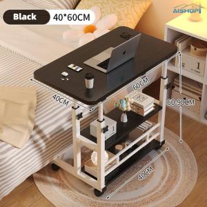 [SG Seller]Living Room Sofa Side Table Bedside Study Desk Movable Adjustable Height Computer Desk