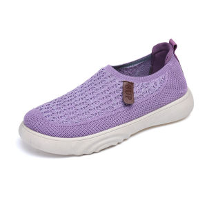 Free Shipping WomenS Canvas Shoes New Spring/Autumn Styles Breathable Flat-Soled Non-Slip Suitable For Mothers Casual Walking Shoes For Middle-Aged And Elderly Women