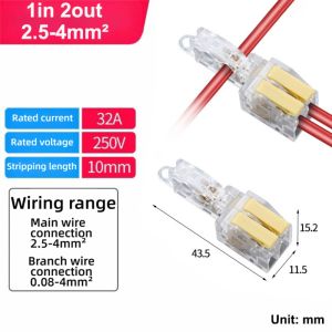 RBRY Mini Quick Terminal Block T type Universal Wire Connector Fast Connector Electrical