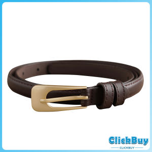 เข็มขัดผู้หญิง เข็มขัดแฟชั่น หนัง PU สำหรับผู้หญิง แนววินเทจ เข็มขัด Belt