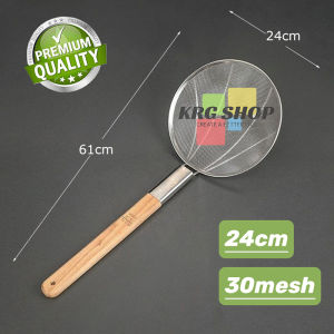 Large Frying Strainer Stainless Steel Mesh Strainer HD Frying Oil Colander Kitchen Strainer Fully Reinforced