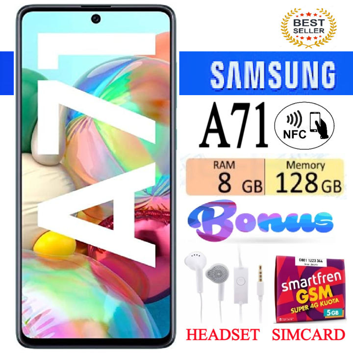 PROMO!!! SAMSUNG GALAXY A71 RAM 8/128 GB FULLSET Bergaransi FREE