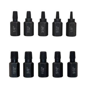 High Quality Screw Extractor Set for Removing Tricky Stripped. Damaged Broken Screws Bolts Screw Extractor Tools