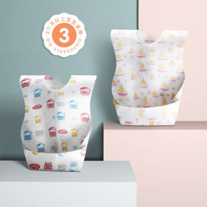 Túi yếm ăn dặm cho bé dùng 1 lần túi yếm vải không dệt chống thấm