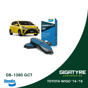 GIGATYRE -  DB-1380GCT DISC PAD WIGO G MANUAL/AUTO 14/18 FRONT BENDIX