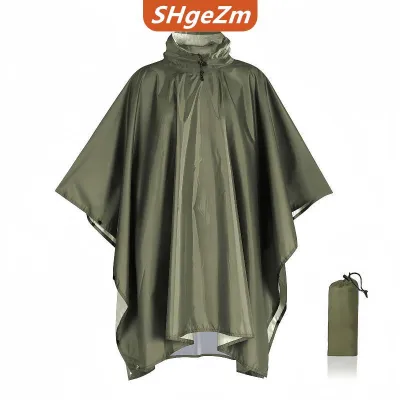 [COD] SHgeZm Áo mưa du lịch Áo mưa không thấm nước Mưa Poncho trùm đầu nơi trú ẩn mặt trời cho cắm trại ngoài trời Đi Bộ Đường Dài câu cá đi xe đạp leo núi
