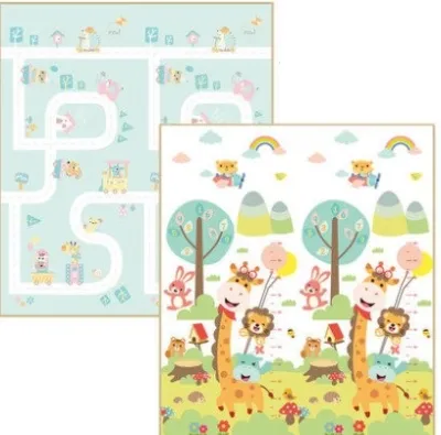 Baby Play Mat Toddler Child Foldable Crawl Playmat Non Toxic Non Slip 2 Side Reversible Waterproof