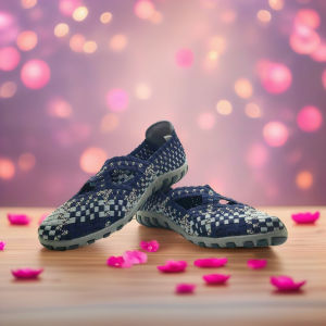 Bernice 3219 Flat shoes rajut knit anyaman wanita woman casual woven footwear